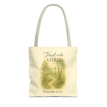 Inspirational Tote Bag - Trust in the Lord - Proverbs 3:5-6 Memorial Gift