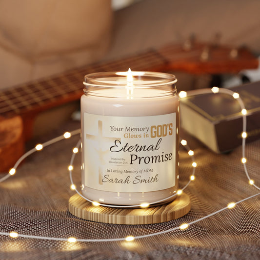 Eternal Promise Memorial Candle | Personalized Christian Sympathy Gift for Loss of Mother