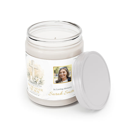 Christ's Light Personalized Photo Memorial Candle