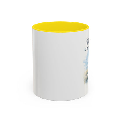 Memorial Accent Coffee Mug - The Lord is My Shepherd - Psalm 23:1