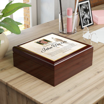 Walking with Christ Memorial Keepsake Box | Personalized Christian Sympathy Gift for Loss of Child