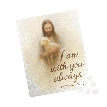 Watercolor Jesus Puzzle - Heavenly Reunion Bible Verse Memorial Gift