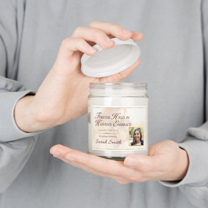 Heaven's Embrace Custom Photo Loss of Wife Candle