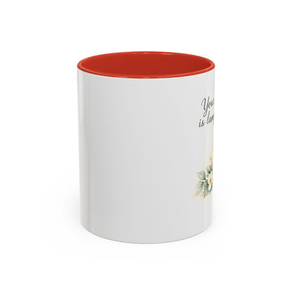 Memorial Accent Coffee Mug - Your Word Is a Lamp to My Feet - Psalm 119:105