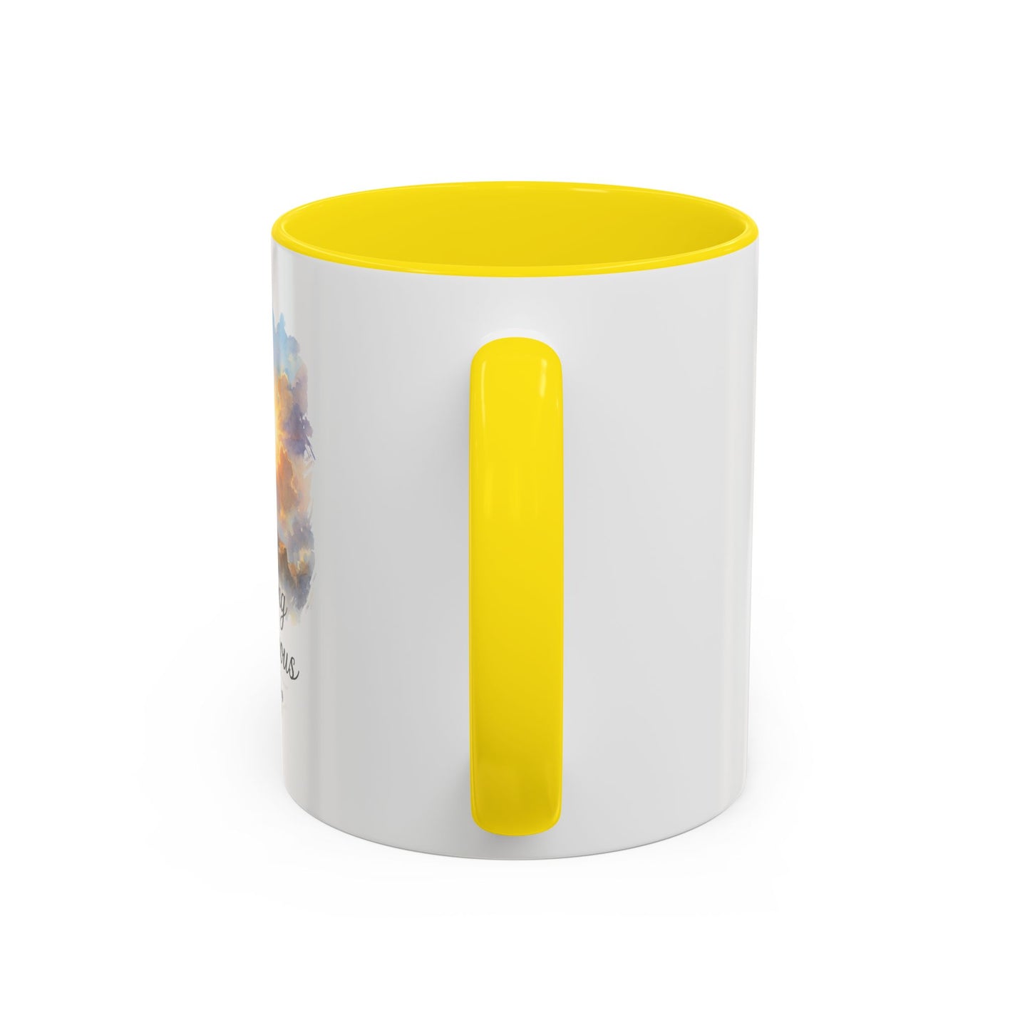 Memorial Accent Coffee Mug - Be Strong and Courageous - Joshua 1:9