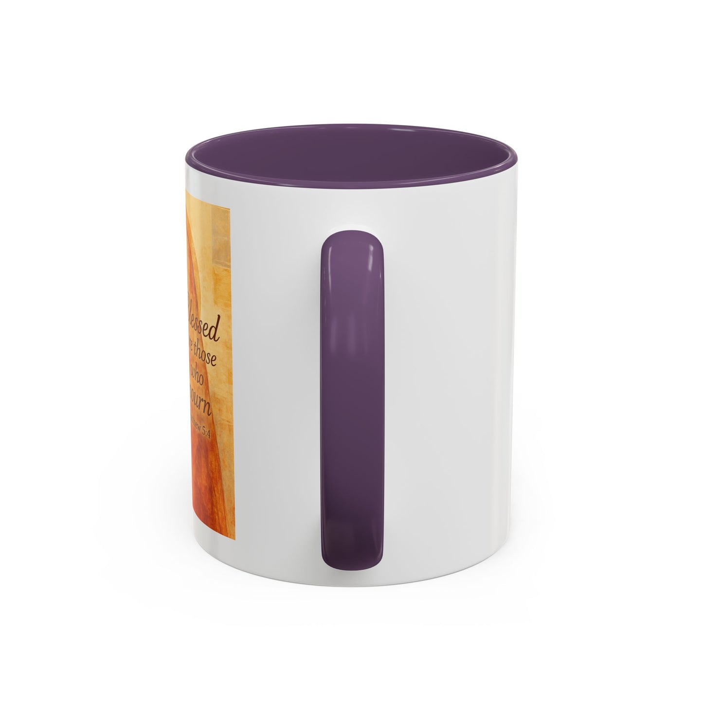 Memorial Accent Coffee Mug - Blessed Are Those Who Mourn - Matthew 5:4