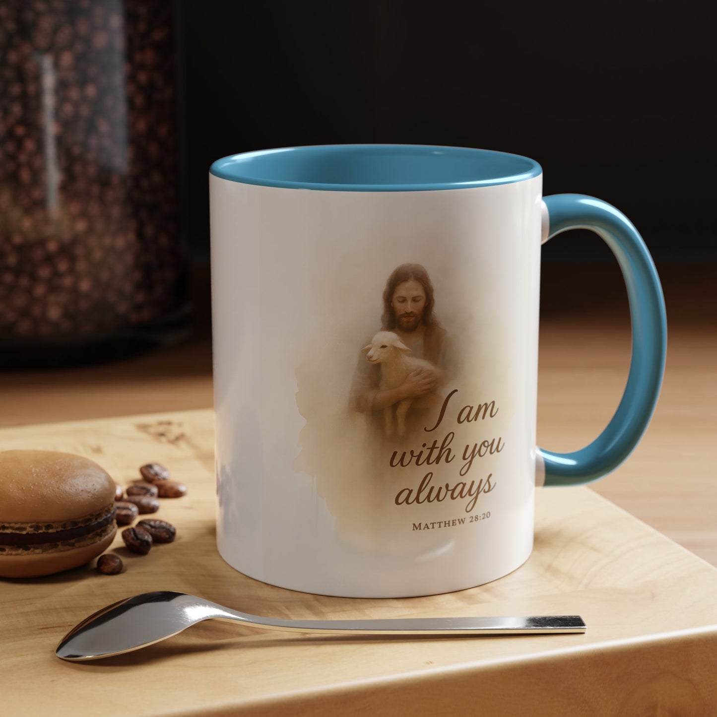 Memorial Accent Coffee Mug - I Am With You Always - Matthew 28:20