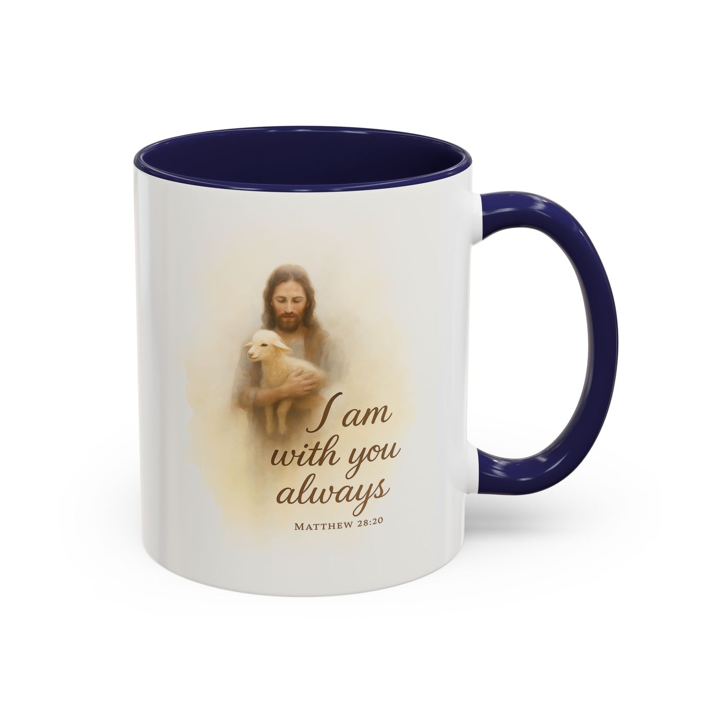 Memorial Accent Coffee Mug - I Am With You Always - Matthew 28:20