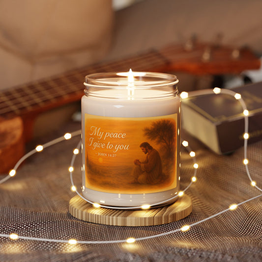 Scented Soy Candle - 'My Peace I Give to You' - Serenity Home Decor