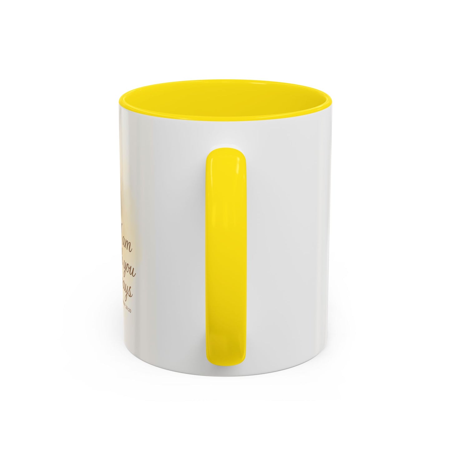 Memorial Accent Coffee Mug - I Am With You Always - Matthew 28:20