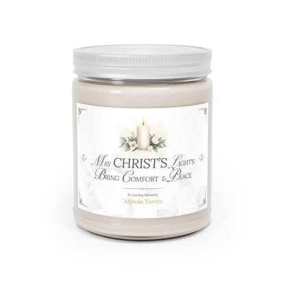 Christ's Light Personalized Sympathy Candle