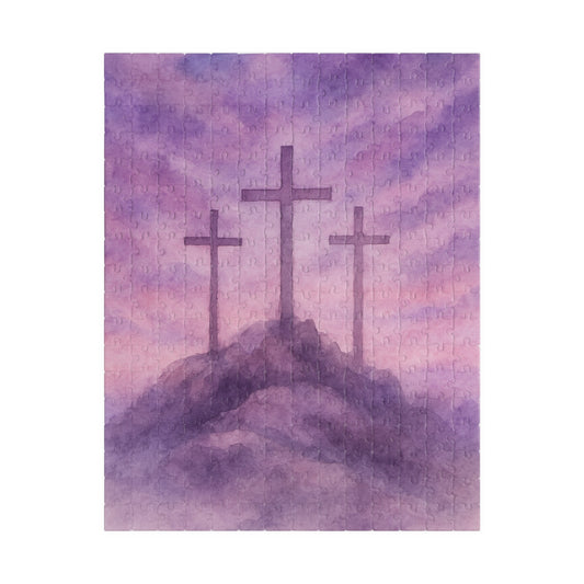Watercolor Jesus Puzzle - Resurrection Hope Bible Verse Memorial Gift