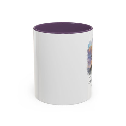 Memorial Accent Coffee Mug - Be Strong and Courageous - Joshua 1:9