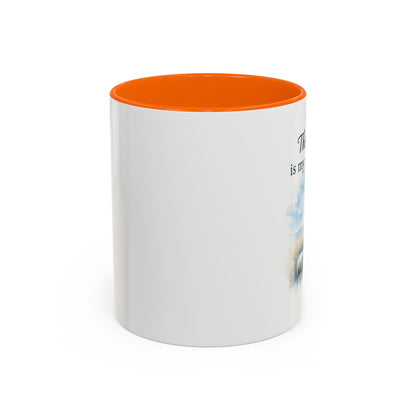 Memorial Accent Coffee Mug - The Lord is My Shepherd - Psalm 23:1