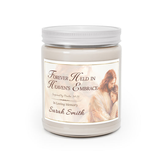 Heaven's Embrace Scripture Memorial Candle - Loss of Wife