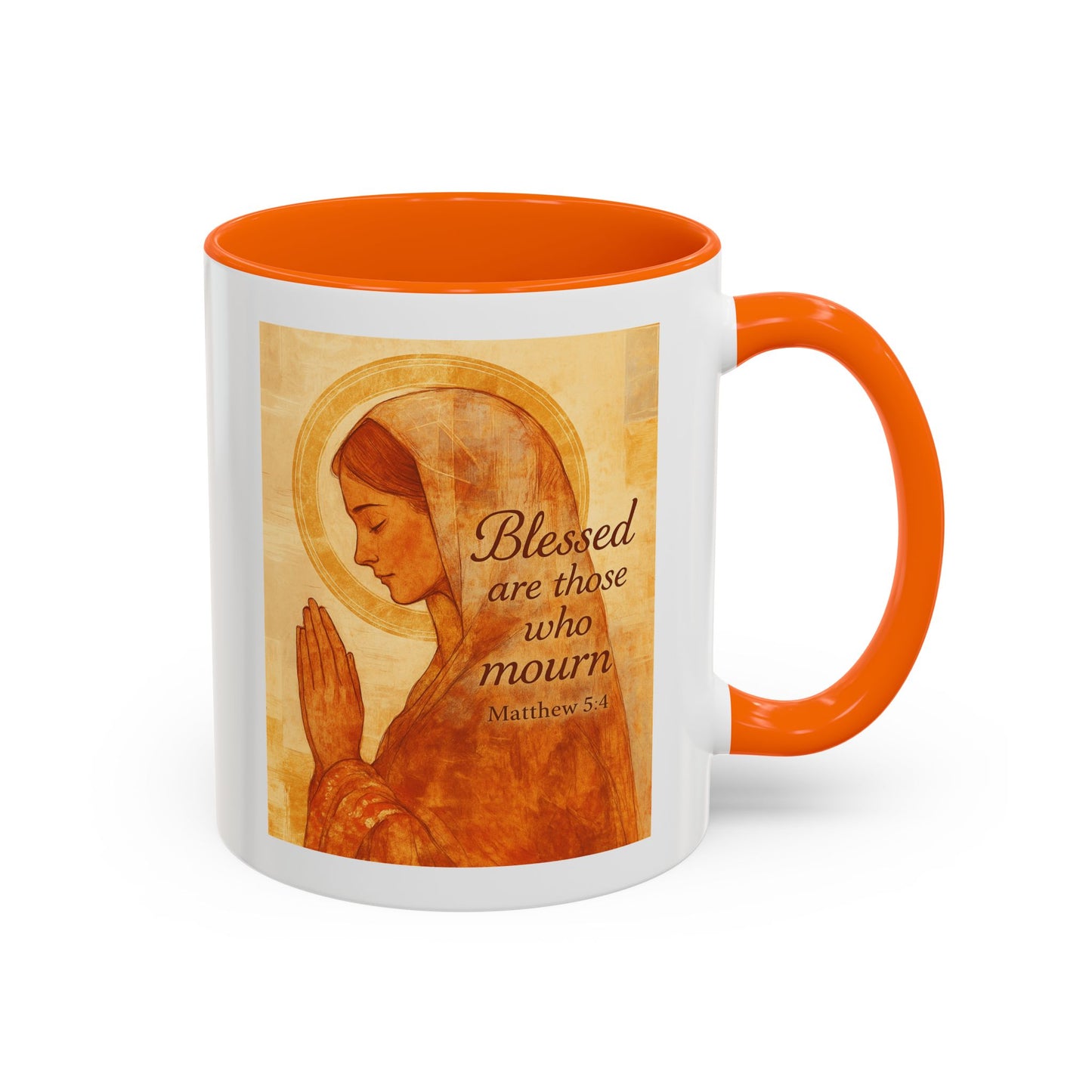 Memorial Accent Coffee Mug - Blessed Are Those Who Mourn - Matthew 5:4