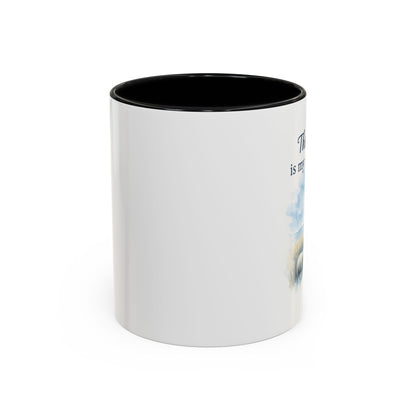 Memorial Accent Coffee Mug - The Lord is My Shepherd - Psalm 23:1