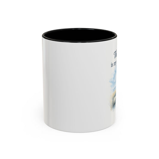 Memorial Accent Coffee Mug - The Lord is My Shepherd - Psalm 23:1
