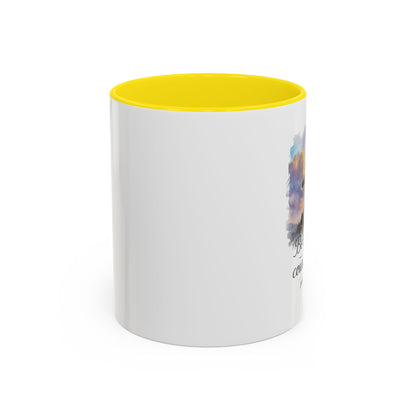 Memorial Accent Coffee Mug - Be Strong and Courageous - Joshua 1:9