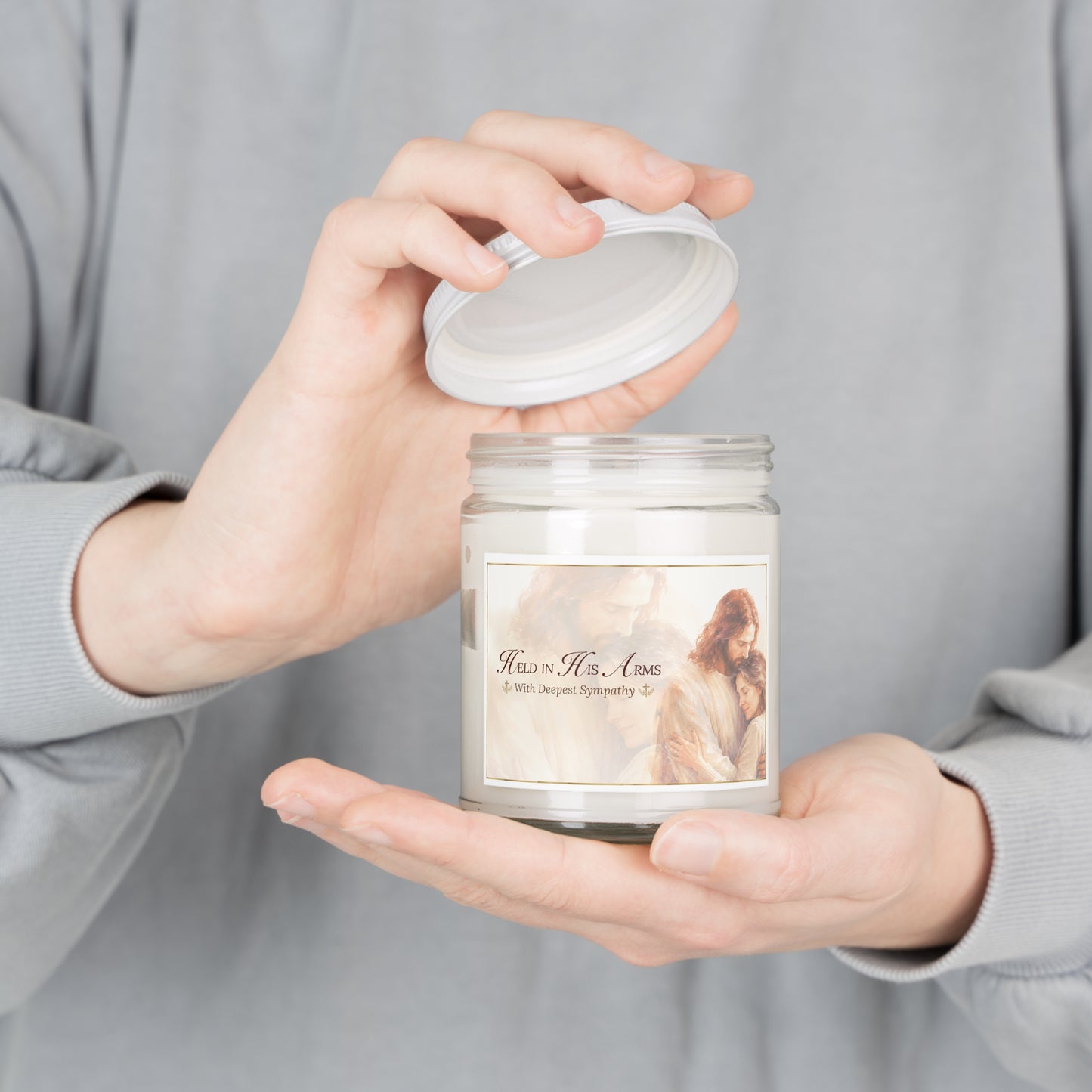 Heaven's Embrace Loss of Wife Candle