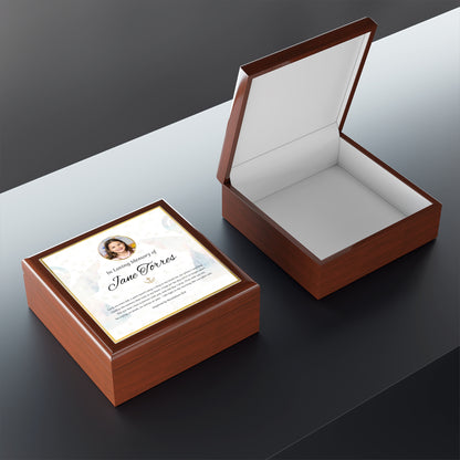 Angel Wings Memorial Keepsake Box | Personalized Christian Sympathy Gift for Loss of Child