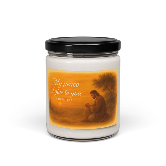 Scented Soy Candle - 'My Peace I Give to You' - Serenity Home Decor