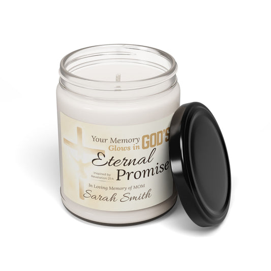 Eternal Promise Memorial Candle | Personalized Christian Sympathy Gift for Loss of Mother