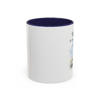 Memorial Accent Coffee Mug - The Lord is My Shepherd - Psalm 23:1
