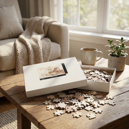 Personalized Sacred Embrace Memorial Puzzle for Her – Eternal Memory Keepsake