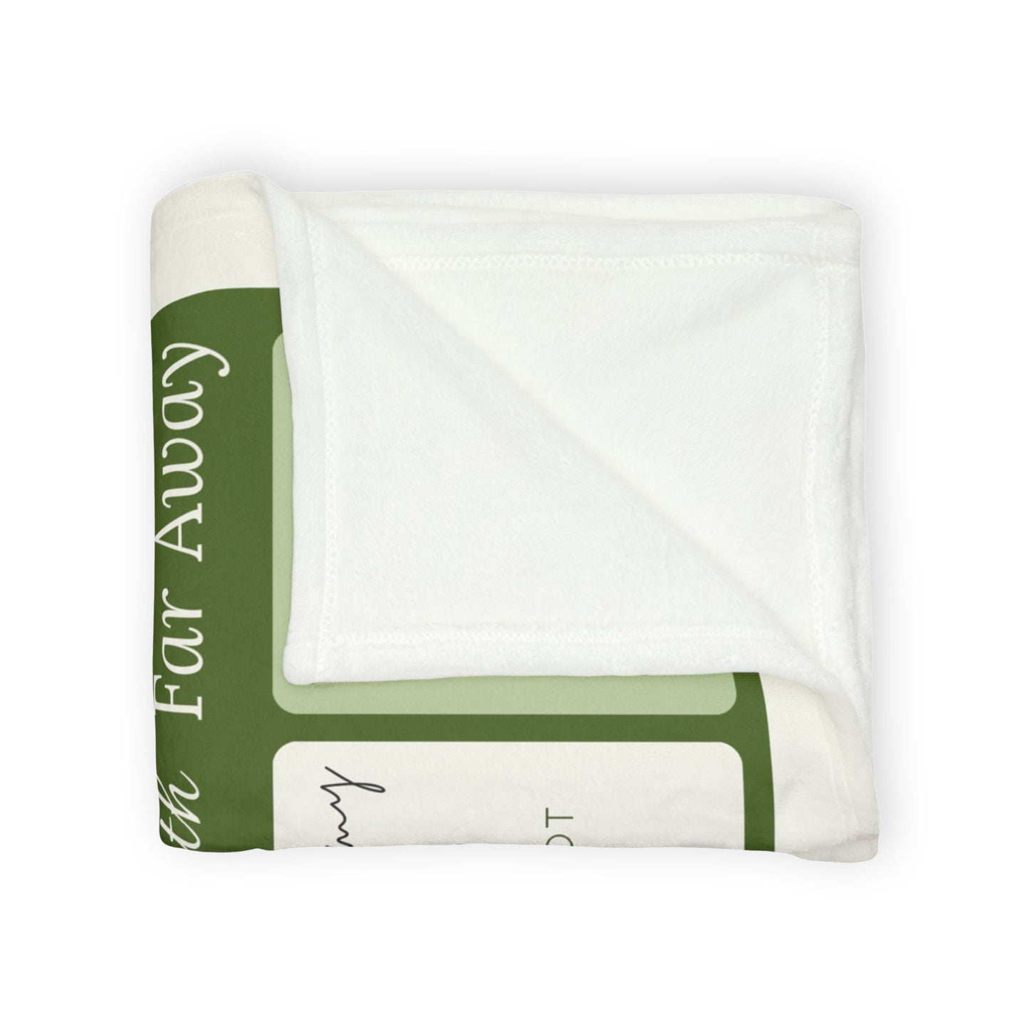 Christ’s Light Memorial Blanket – Green Scripture Design | Personalized Christian Bereavement Gift for Loss of Mother