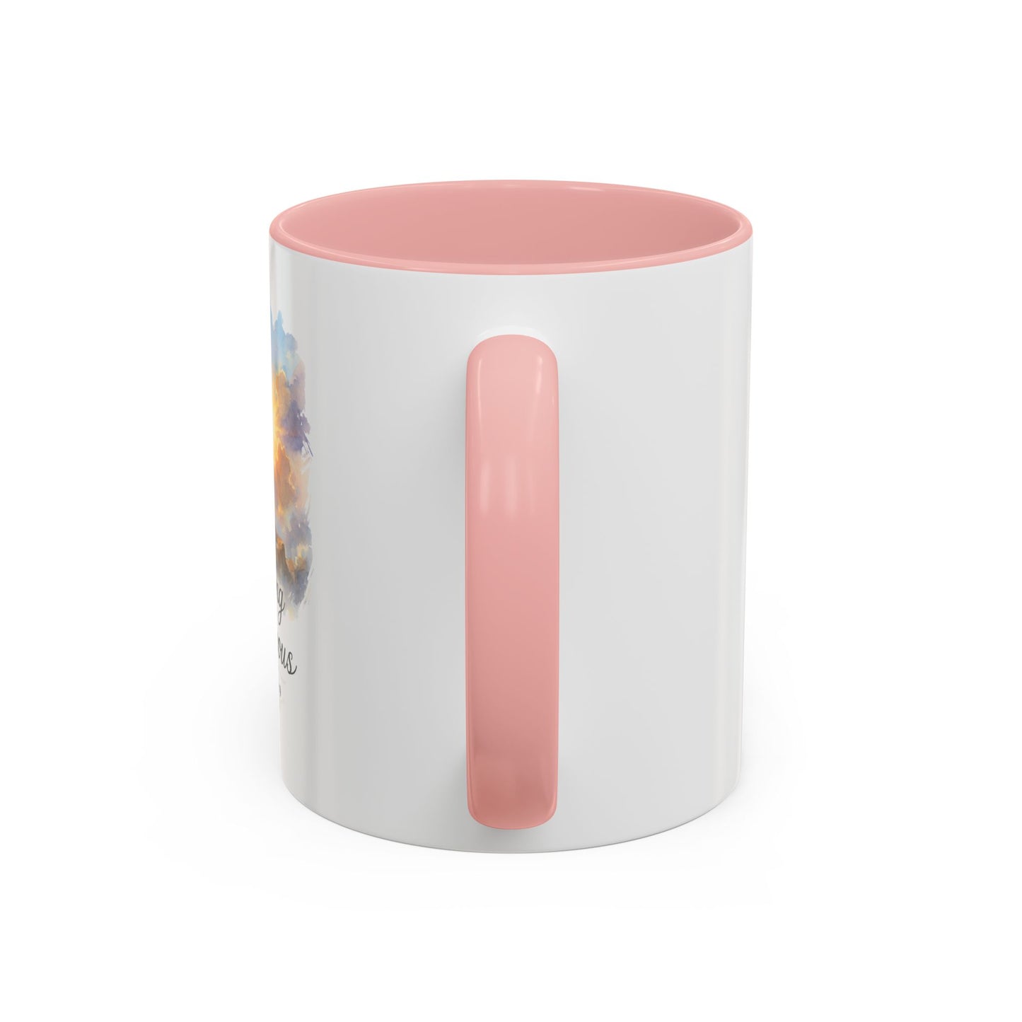 Memorial Accent Coffee Mug - Be Strong and Courageous - Joshua 1:9
