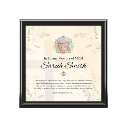 Eternal Promise Memorial Keepsake Box | Personalized Christian Gift for Loss of Mother