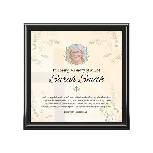 Eternal Promise Memorial Keepsake Box | Personalized Christian Gift for Loss of Mother