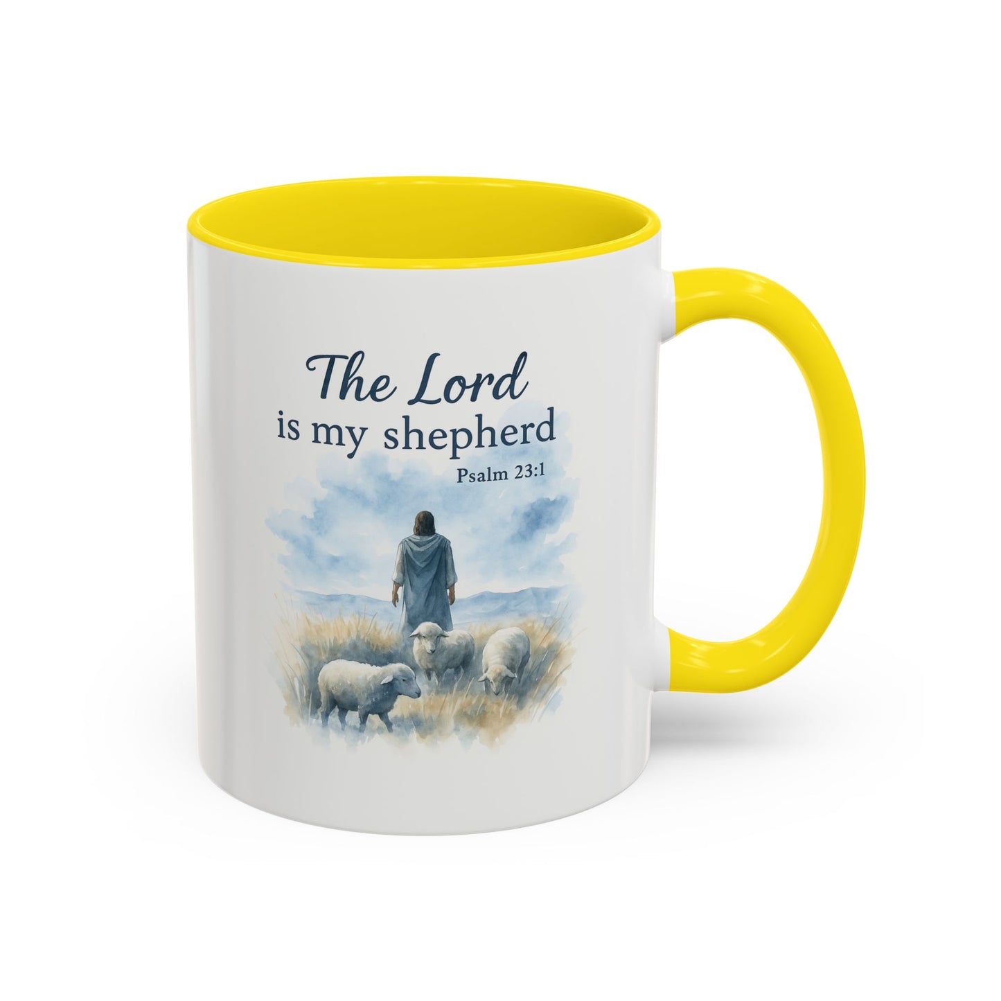 Memorial Accent Coffee Mug - The Lord is My Shepherd - Psalm 23:1
