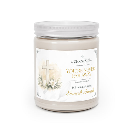 Christ's Light Personalized Scripture Memorial Candle