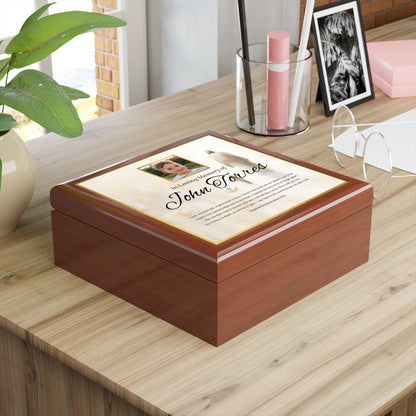Walking with Christ Memorial Keepsake Box | Personalized Christian Sympathy Gift for Loss of Child
