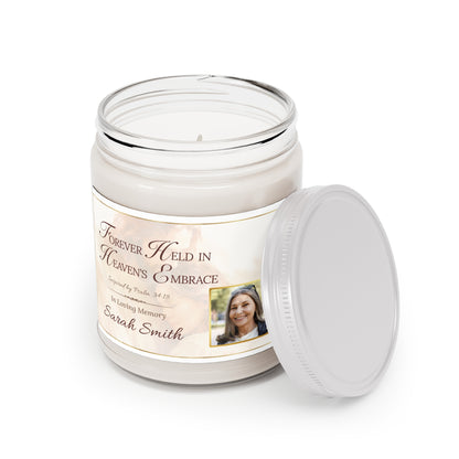 Heaven's Embrace Custom Photo Loss of Wife Candle
