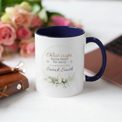 Custom Christ's Light Memorial Mug