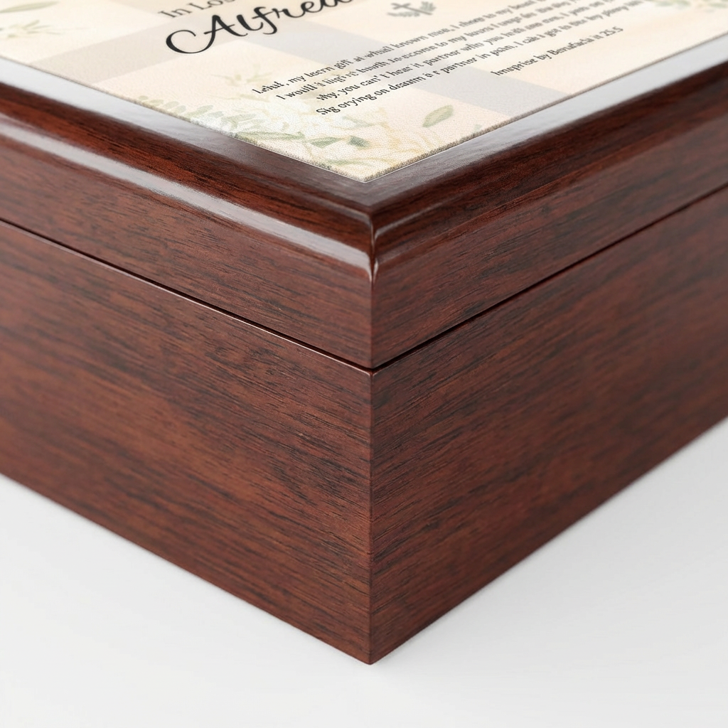 Eternal Promise Memorial Keepsake Box | Personalized Christian Gift for Loss of Father