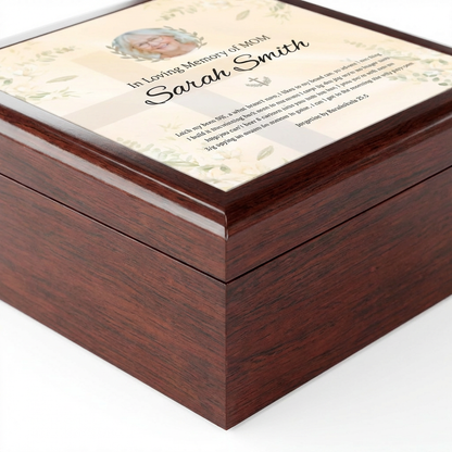 Eternal Promise Memorial Keepsake Box | Personalized Christian Gift for Loss of Mother