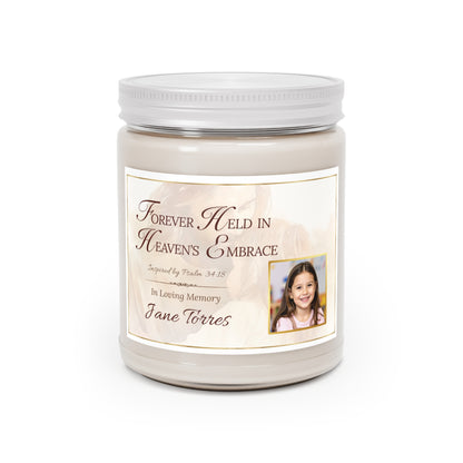 Heaven's Embrace Custom Photo Loss of Daughter Candle