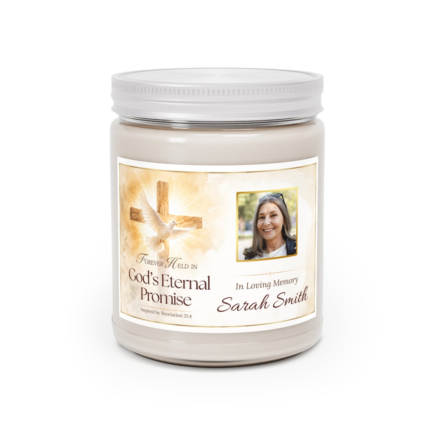 Eternal Promise Personalized Photo Memorial Candle