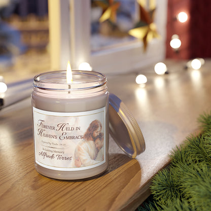 Heaven's Embrace Scripture Memorial Candle - Loss of Husband