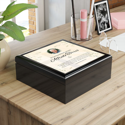 Eternal Promise Memorial Keepsake Box | Personalized Christian Gift for Loss of Father