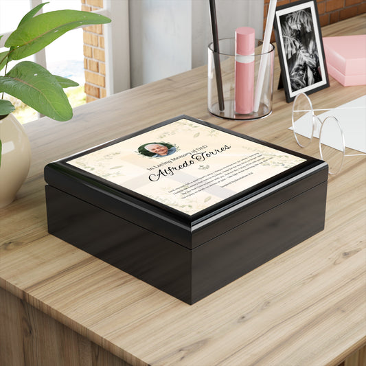 Eternal Promise Memorial Keepsake Box | Personalized Christian Gift for Loss of Father
