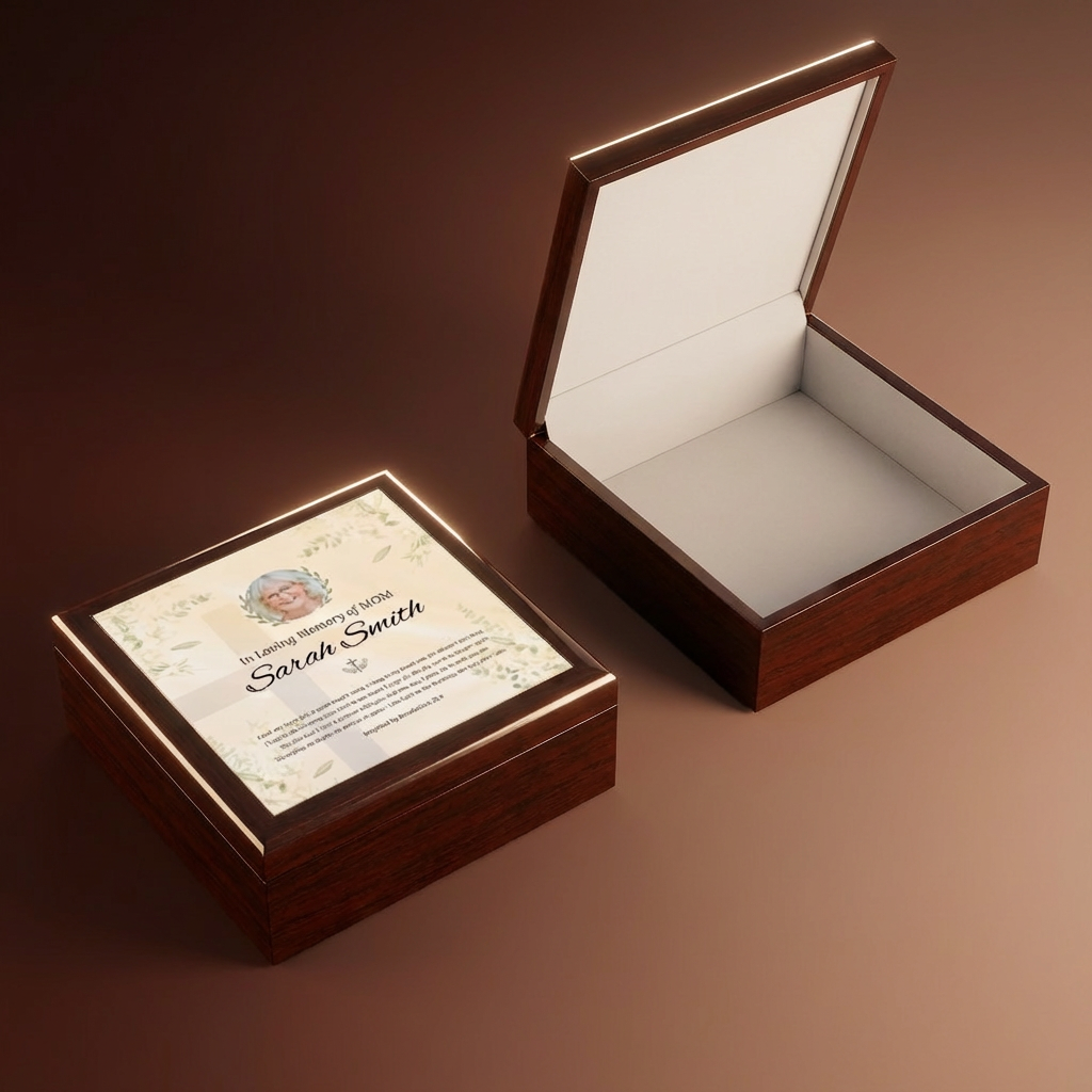 Eternal Promise Memorial Keepsake Box | Personalized Christian Gift for Loss of Mother