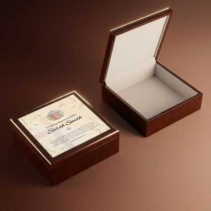 Eternal Promise Memorial Keepsake Box | Personalized Christian Gift for Loss of Mother