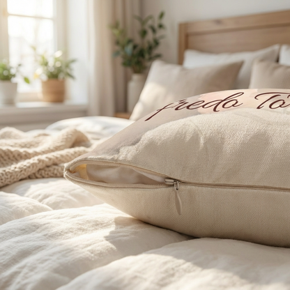 In Loving Memory Pillow – Heaven’s Embrace Design | Personalized Christian Memorial & Sympathy Gift | Loss of Father