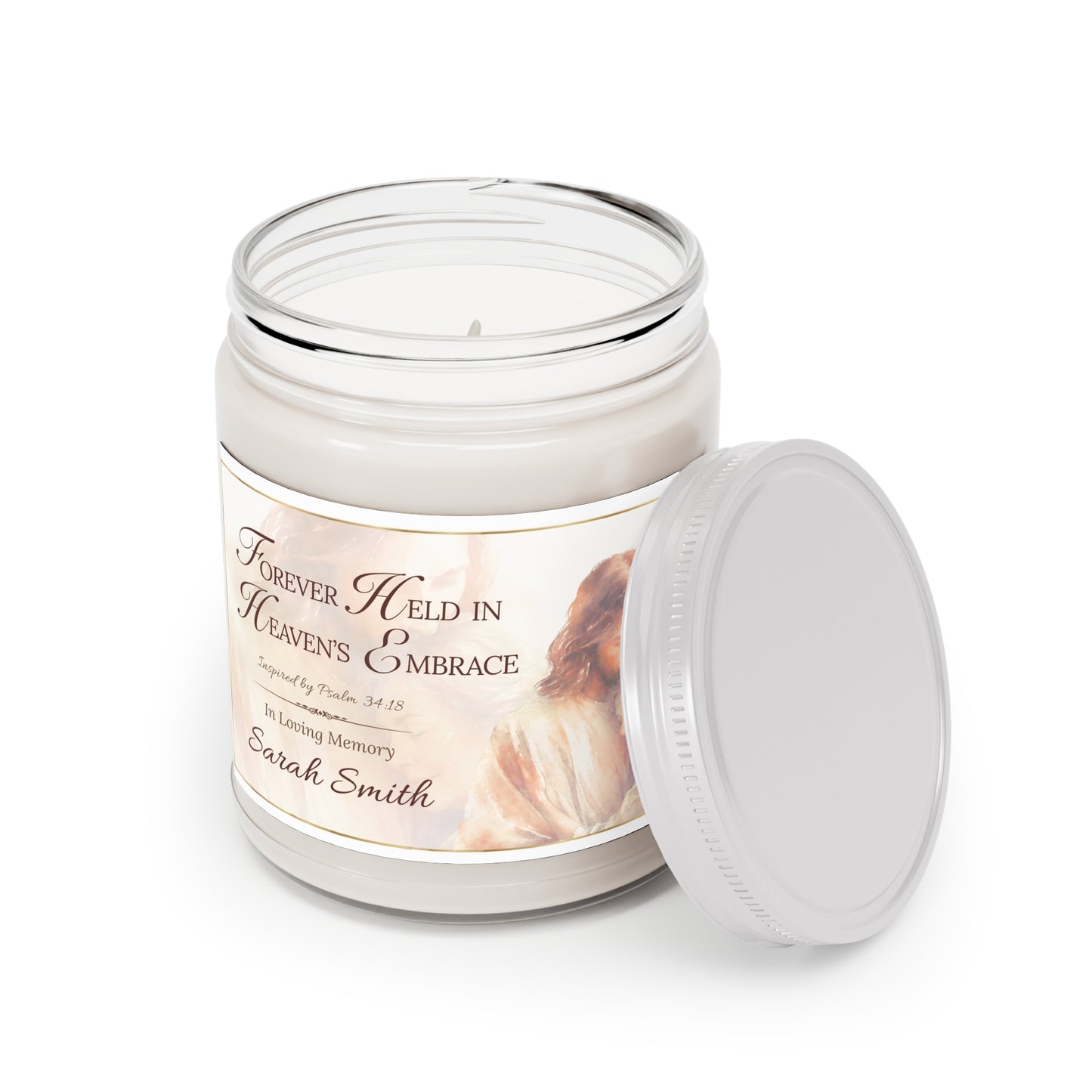 Heaven's Embrace Scripture Memorial Candle - Loss of Mother