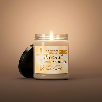 Eternal Promise Memorial Candle | Personalized Christian Sympathy Gift for Loss of Mother